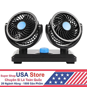 Mua Quạt Máy Mini 12v/24v Xoay 360 Tiện Ích Trên Ô Tô  Xe Hơi Cao Cấp