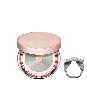 Phấn Nước Che Phủ Hoàn Hảo, Cho Làn Da Mịn Màng AprilSkin Magic Essence Mist Cushion SPF50+/PA++++ 13g + Tặng Kèm 1 Băng Đô Tai Mèo ( Màu Ngẫu Nhiên)