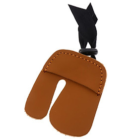 Leather Archery Bow Finger Tab Protector Shooting Finger Guard Right Handed