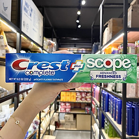 TUÝP KEM ĐÁNH RĂNG CREST COMPLETE MULTI BENEFIT EXTRA HƯƠNG TƯƠI MÁT 232G