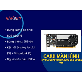 Mua Card màn hình VGA NVIDIA QUADRO RTX4000 8GB - Hàng chính hãng