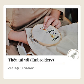 [THE GREENERY ART] ART WORKSHOP: THÊU TÚI TOTE CHỦ ĐỀ TẾT