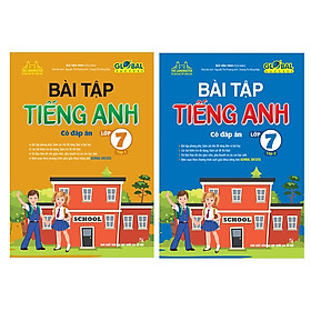 Combo sách GLOBAL SUCCESS - Bài tập tiếng anh lớp 7 tập 1+2 (có đáp án) chương trình mới