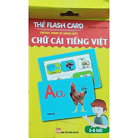 Thẻ flash card thông minh – bé nhận biết chữ cái tiếng việt abc, chữ số 123