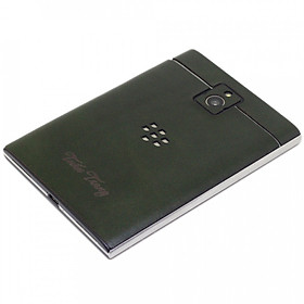 Ốp da dán dành cho Blackberry Passport - Da thật nhập khẩu cao cấp - Davis (Xanh lục bảo)