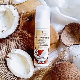 Gel rửa mặt tạo bọt Eveline Rich Coconut tinh dầu dừa 150ML