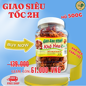 500G KHÔ HEO CHÁY TỎI LOẠI 1 TÂN LỘC PHÁT