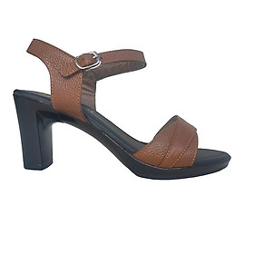 Giày Sandal Nữ Cao Gót TiTi ĐÔ Da Bò Thật Cao Cấp 7cm DNU2131a