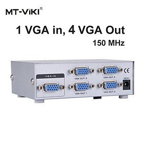Bộ chia 1 cổng VGA ra 4 cổng VGA-tần số 150 MHz MT-VIKI MT-1504