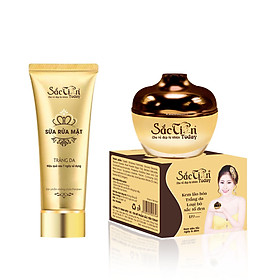 Combo Kem Lão Hóa Trắng Da giúp loại bỏ Sắc Tố Đen 18g & Sữa Rửa Mặt Trắng Da Sắc Tiên Today