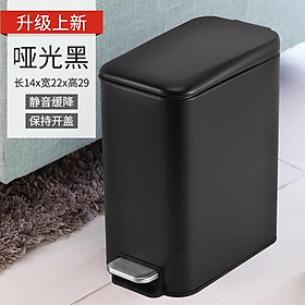 Mua Thùng Rác 5L Bằng Thép Không Gỉ Có Nắp Tiện Dụng Cho Nhà Bếp/ Văn Phòng