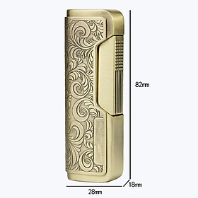 Mua Vỏ Hột Quẹt Bật Lửa Khò 1 Tia Jifeng JF 090 Thiết Kế Nhỏ Gọn Họa Tiết Hoa Văn Cổ - Dùng Gas Đá Cao Cấp