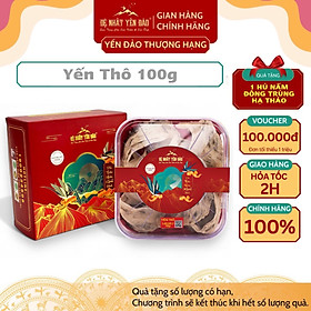 Yến Khánh Hòa - Yến Thô Đảo [Hộp 100g] - Đệ Nhất Yến Đảo - Tăng cường sức đề kháng - Bổ phổi - Hỗ trợ điều trị ung thư - Điều hòa huyết áp - Cải thiện giấc ngủ - Bổ khí dưỡng nhan - Tăng cường sinh lực nam nữ