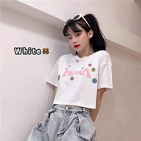 Áo croptop họa tiết, áo nữ, áo kiểu croptop, áo croptop kiểu, áo croptop freesize