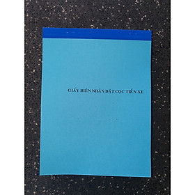 Giấy Biên Nhận Đặt Cọc Xe