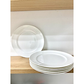 Bộ 6 dĩa phẳng 27cm sứ xương thương hiệu Royal Porcelain - Hàng nhập khẩu