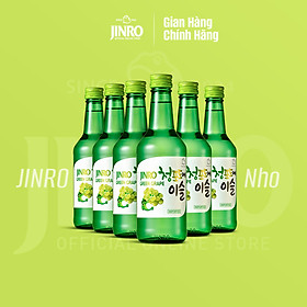 [CHÍNH HÃNG] Soju Hàn Quốc JINRO VỊ NHO 360ml - Combo 6 chai