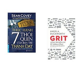 Hình ảnh Combo 2 cuốn sách: Thực Hành 7 Thói Quen Của Bạn Trẻ Thành Đạt + Grit Vững Tâm Bền Chí Ắt Thành Công