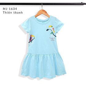 Đầm bé gái tay ngắn 14-38 kg MEEJENA, 100% COTTON 4C - 1907 - Thiên Thanh - 10 ( 22-26 kg )