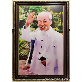 Mua Ảnh gốc in dầu bác Hồ vẫy chào -KT 90*130cm