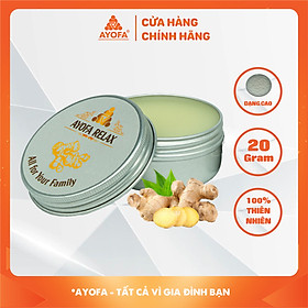 Cao Xoa Bóp Massage Thảo Dược Giúp Phục Hồi Và Làm Dịu Nhanh Chóng Ayofa Relax Hương Gừng 20G