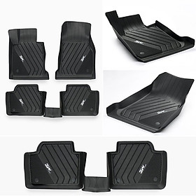 Thảm lót sàn xe ô tô BMW 1 series 2020- nhãn hiệu Macsim 3W - chất liệu nhựa TPE đúc khuôn cao cấp - màu đen