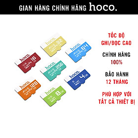 Thẻ nhớ 128Gb/64Gb/32Gb/16Gb/8Gb/4Gb Hoco U3 Class 10 – chuyên cho CAMERA, điện thoại, máy ảnh hàng chính hãng