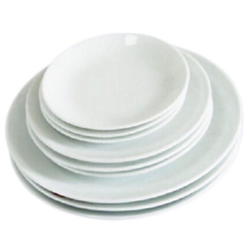 Mua Đĩa sứ trắng sâu lòng hàng dày (18cm đến 22cm)