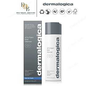 Sữa rửa mặt & tẩy trong 2 trong 1 OIL TO FOAM TOTAL CLEANSER của DERMALOGICA