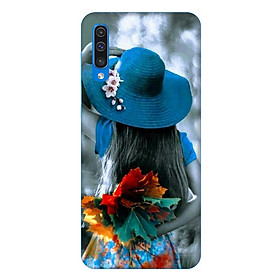 Ốp lưng dành cho điện thoại Samsung Galaxy A50 hình Cô Gái Mũ Xanh - Hàng chính hãng