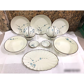 Mua Bộ bát dĩa bộ đồ ăn vẽ hoa sứ Bát Tràng