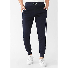 Quần Dài Jogger Nam Phối Sọc 1041_xanh