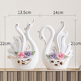 Mua Set cặp voi gốm sứ kèm bình hoa