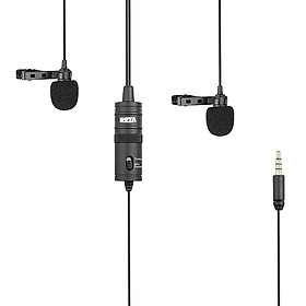 Mua MIC ĐÔI GÀI ÁO BOYA BY-M1DM CHO ĐIỆN THOẠI  MÁY ẢNH JACK 3.5MM hàng chính hãng