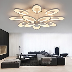 Mua Đèn ốp trần Mica hiện đại hình cánh hoa 12 cánh MO906 ( có 3 chế độ màu)