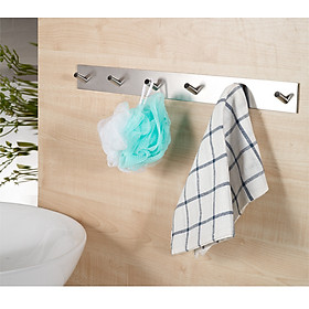 Mua Móc Treo Quần Áo Decor Nhà Tắm INOX SUS304 Dán Tường keo 3M siêu chắc - Móc Chéo
