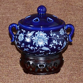 Lư xông trầm hương, tinh dầu bằng điện có chế độ hẹn giờ nắp gốm