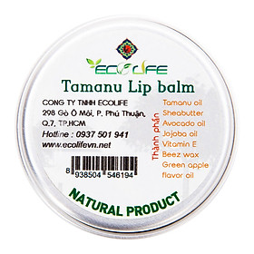 Son Dưỡng Môi Không Màu Cho Nam Ecolife - Lip Balm For Man (50g)
