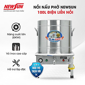 Nồi Nấu Phở Điện Liền Nồi 100L - Hàng chính hãng