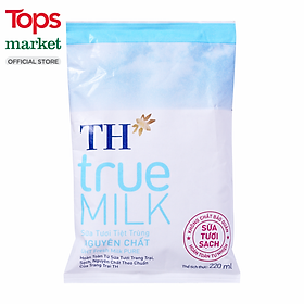 Sữa TH True Milk Nguyên Chất Bịch 220ML