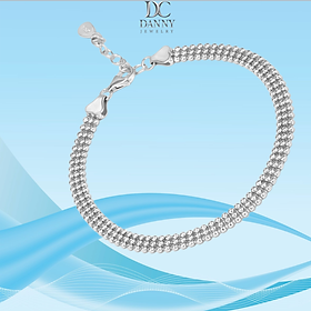 Lắc Tay Danny Jewelry Bạc 925 Xi Rhodium Dây Bi LACY581