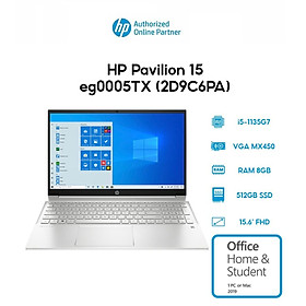 Mua Laptop HP Pavilion 15-eg0005TX 2D9C6PA i5-1135G7 8GB 512GB MX450 15.6  Hàng Chính Hãng