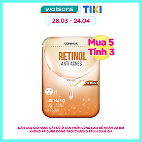 Mặt Nạ Foodaholic Giảm Mụn Kháng Viêm Retinol Anti Acne 23ml