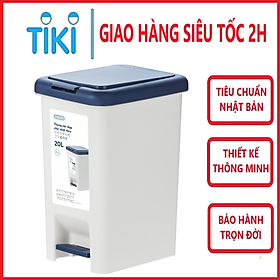 Mua Thùng Rác Đạp Chữ Nhật Hiro 10L-15L-20L-30L
