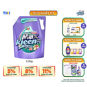 Túi Nước Giặt Xả MaxKleen Thiên Nhiên 2.2kg