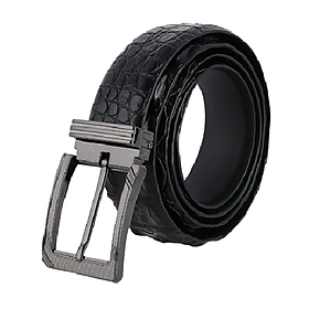  Dây nịt nam da cá sấu màu đen HJ4733-42-48-57-68-74