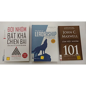 Combo 3 cuốn sách :+ leadership dẫn dắt bản thân,đội nhóm và tổ chức vươn xa,+ đội nhóm bất khả chiến bại thành công từ kỷ luật đến trách nhiệm,+101 làm việc nhóm