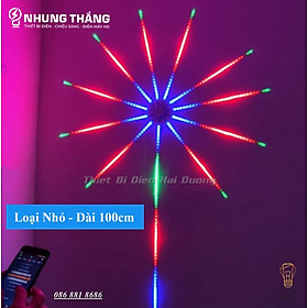 Đèn Led P háo Hoa Trang Trí DL-295 - Cảm Ứng Âm Thanh Nháy Theo Nhạc - Có Khiển Và Điều Chỉnh Qua APP Điện Thoại - Có Video