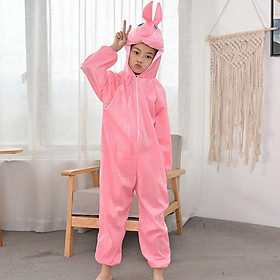 Bộ Đồ Hoá Trang Thỏ Hồng Dành Cho Người Lớn và Trẻ Em Dịp Tết Trung Thu