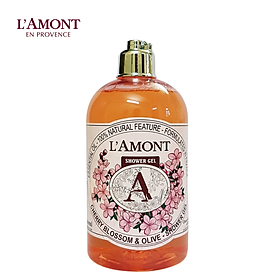Sữa Tắm L'amont En Provence Cherry Blossom Shower Gel Hương Hoa Anh Đào Chai 500ml
